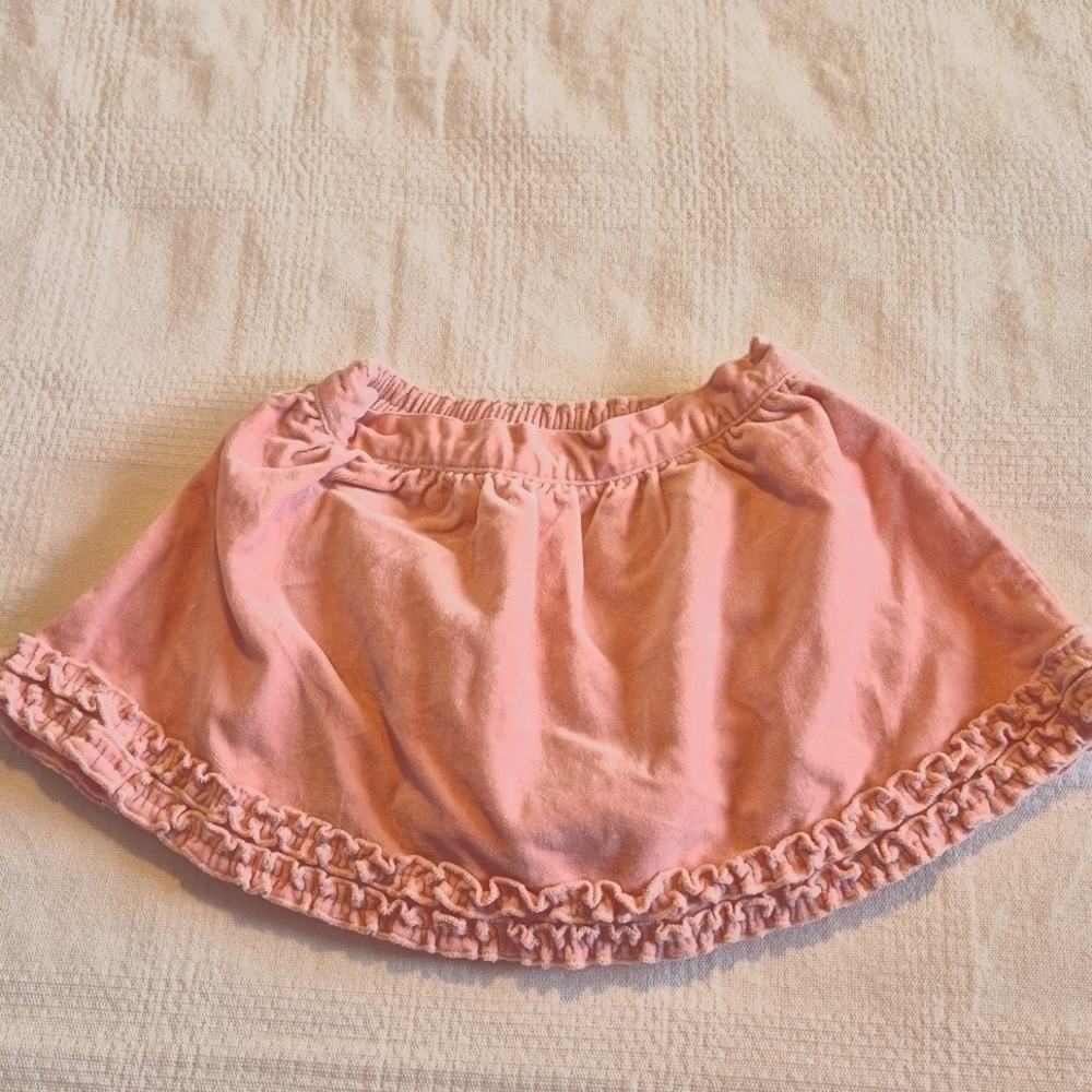 Gymboree girls 3-6 months girls velveteen skirt with attached diaper cover